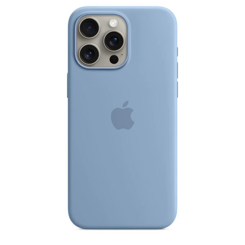 Silicone Case Magsafe iPhone 15 Pro Max Winterblue