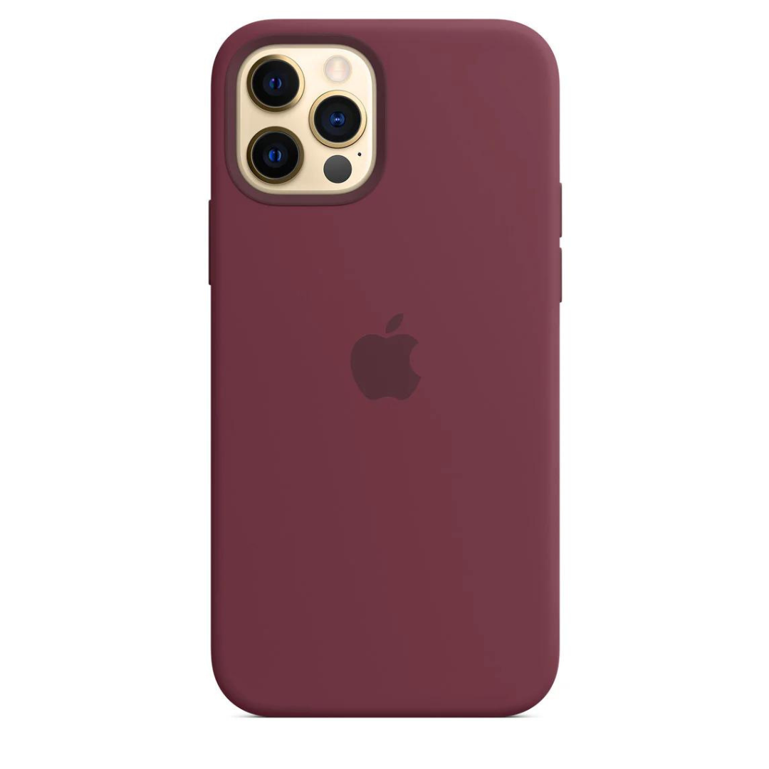 Silicone Case Magsafe iPhone 12 Pro Plum