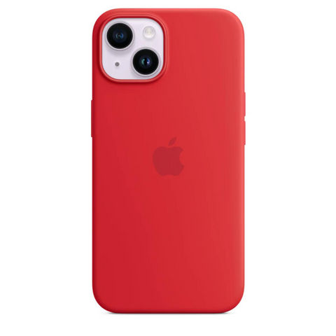 Silicone Case Magsafe iPhone 14 Red