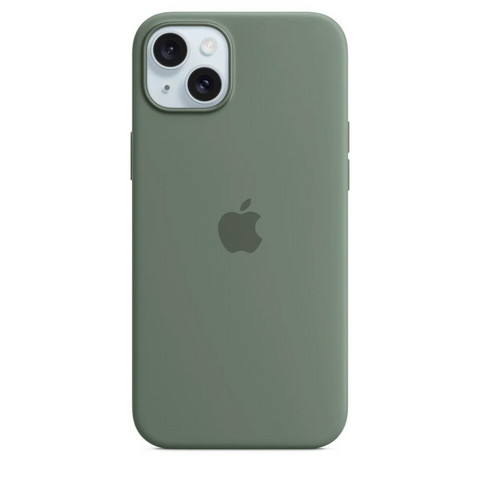 Silicone Case Magsafe iPhone 15 Plus Evergreen