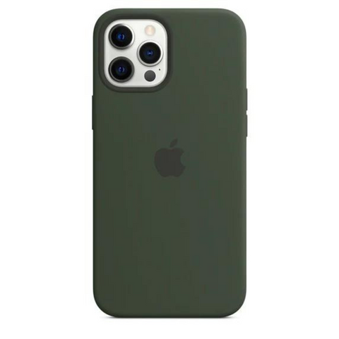 Silicone Case Magsafe iPhone 12 Pro Max Cypress Green