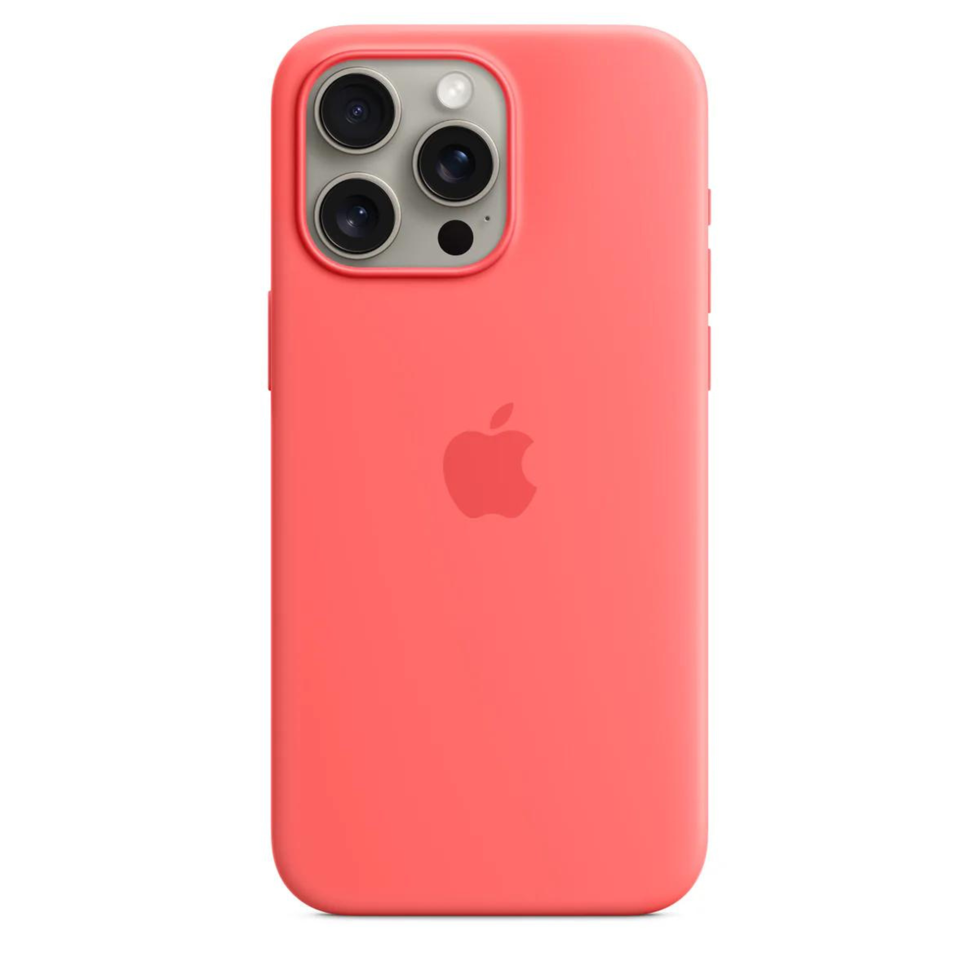 Silicone Case Magsafe iPhone 15 Pro Coral Pink