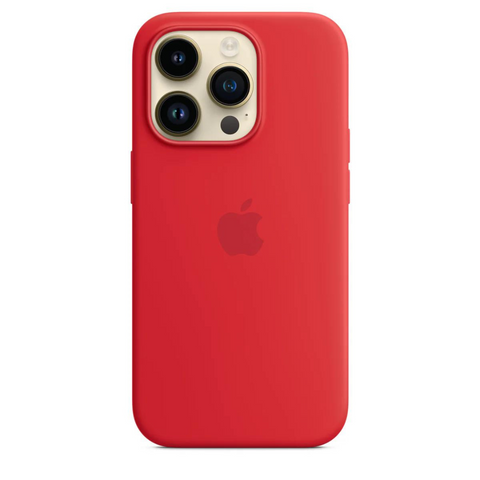 Silicone Case Magsafe iPhone 14 Pro Red