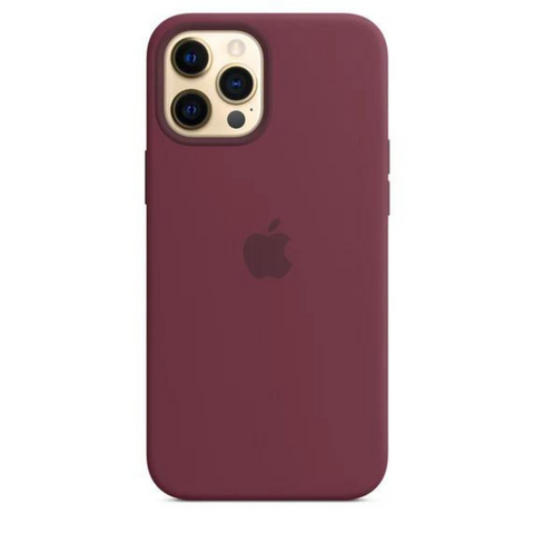 Silicone Case Magsafe iPhone 12 Pro Max Plum