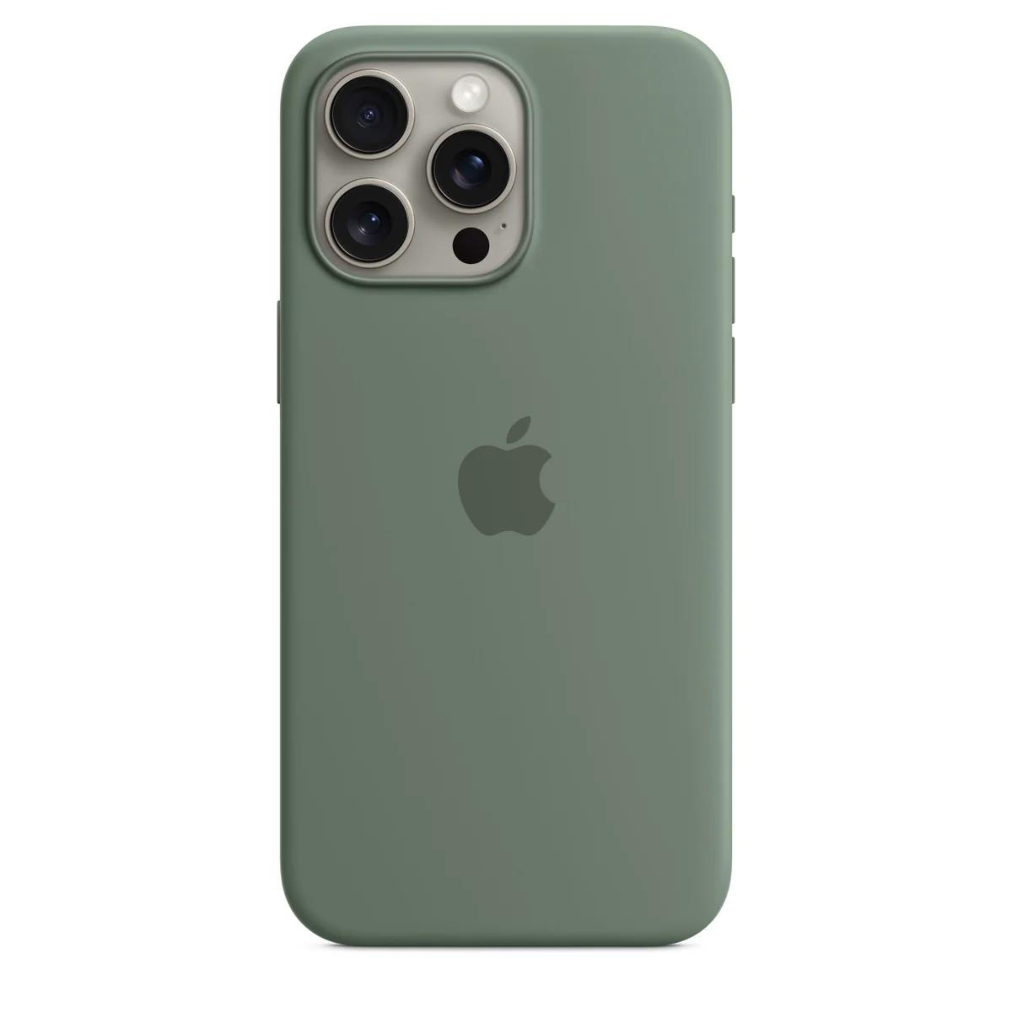 Silicone Case Magsafe iPhone 15 Pro Evergreen