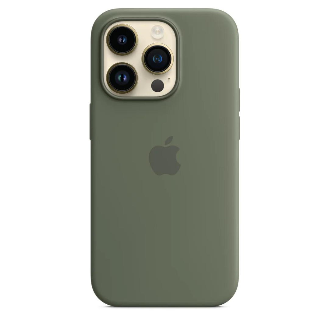 Silicone Case Magsafe iPhone 14 Pro Olive