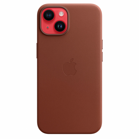 Leather Case Magsafe iPhone 14 Umber