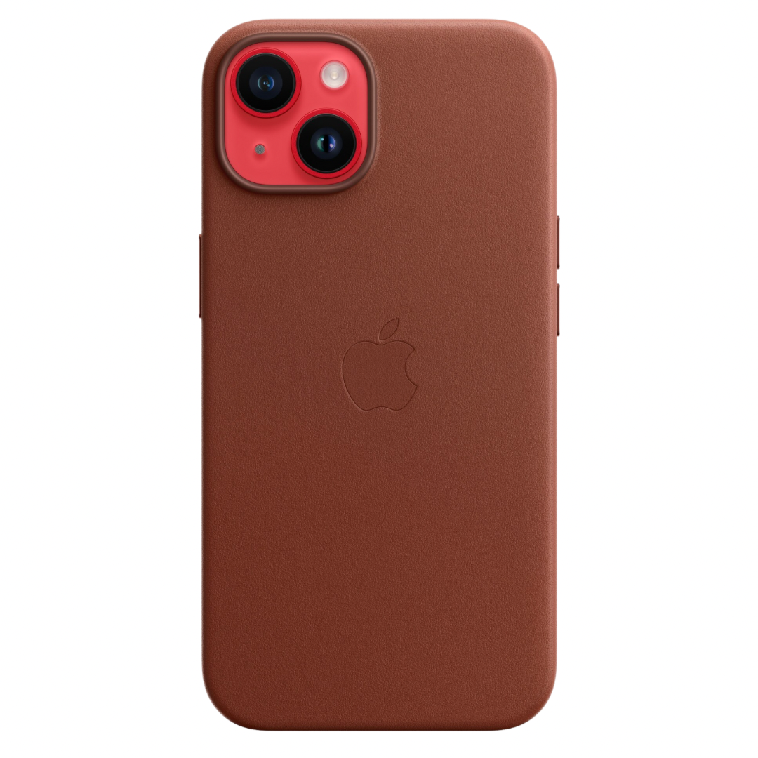 Leather Case Magsafe iPhone 14 Plus Umber