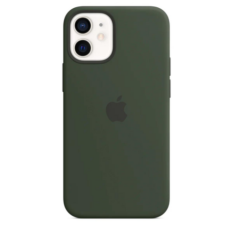 Silicone Case Magsafe iPhone 12 Cypress Green