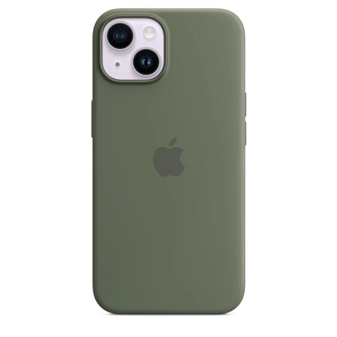 Silicone Case Magsafe iPhone 14 Olive