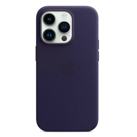 Leather Case Magsafe iPhone 14 Pro Max Purple