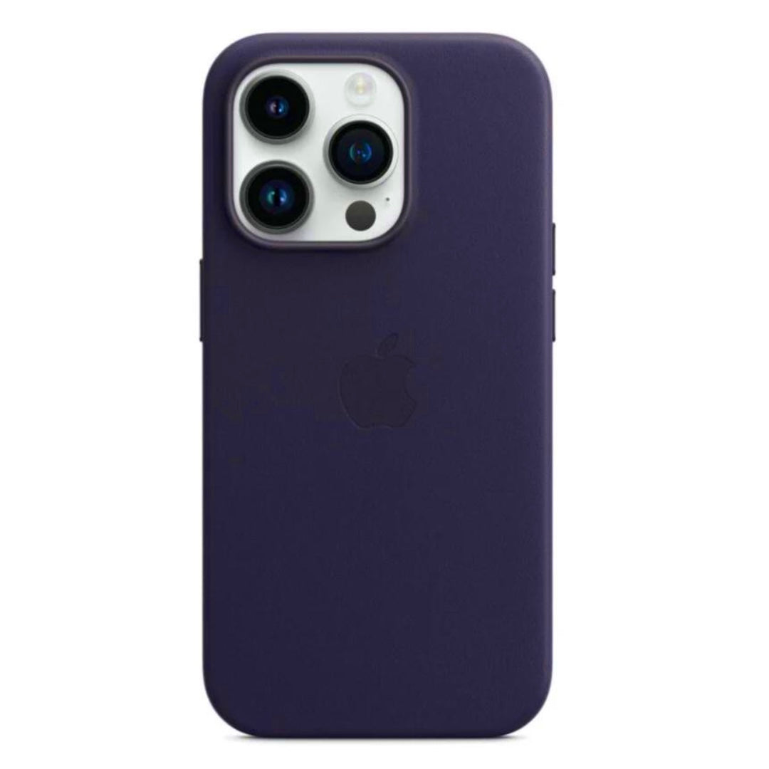 Leather Case Magsafe iPhone 14 Pro Purple