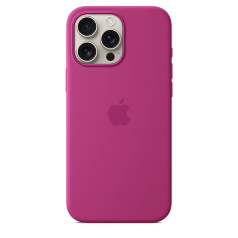 Silicone Case Magsafe iPhone 16 Pro Fuchsia