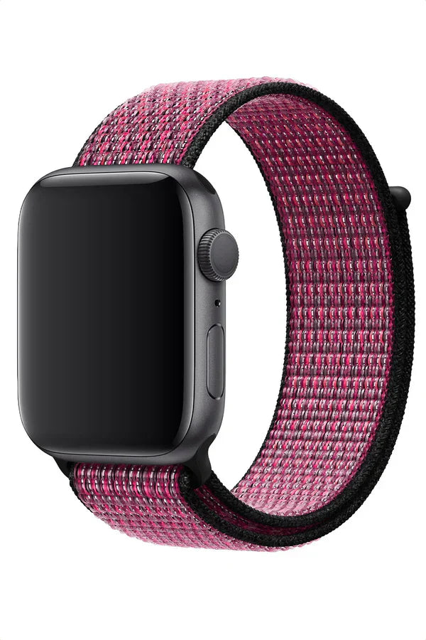 Apple Watch Nylon Band Sport Dark Rainbow