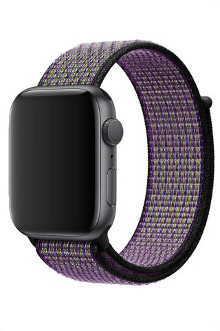 Apple Watch Nylon Band Sport Green Rainbow