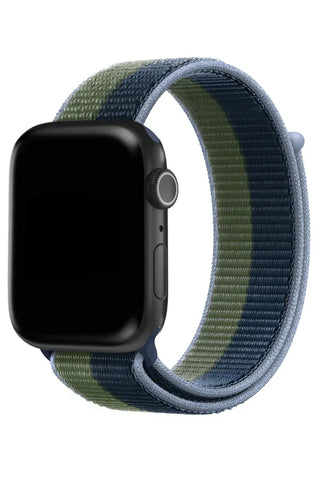 Apple Watch Nylon Band Sport Olive Navy