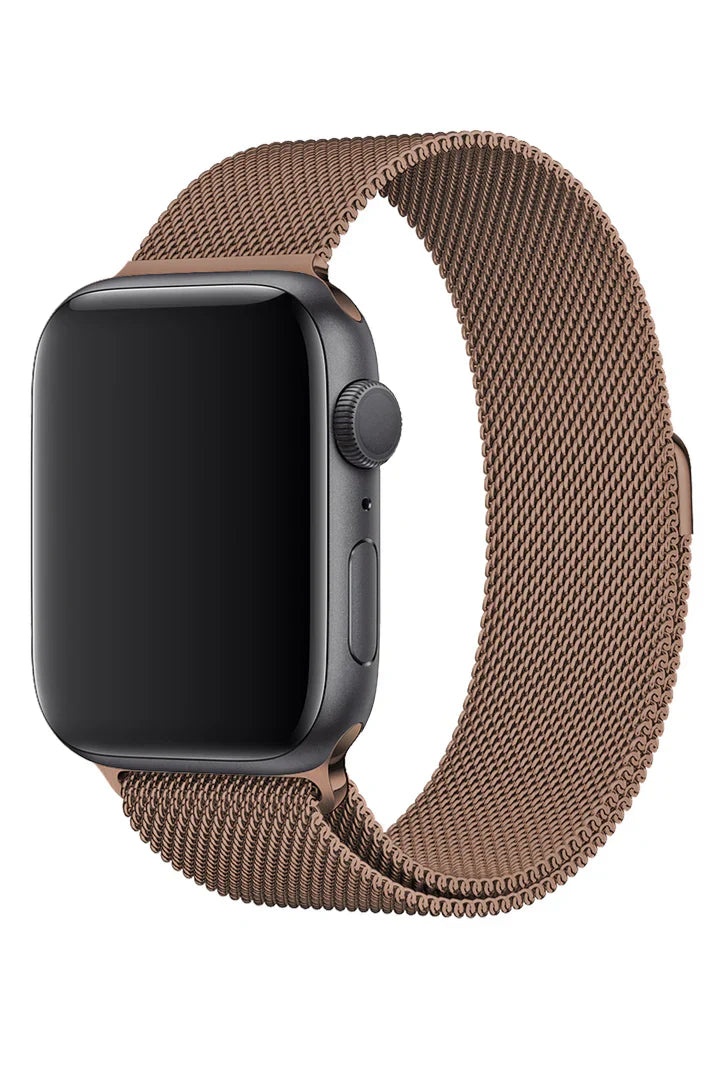 Apple Watch Metallic Band Milanese Bronze