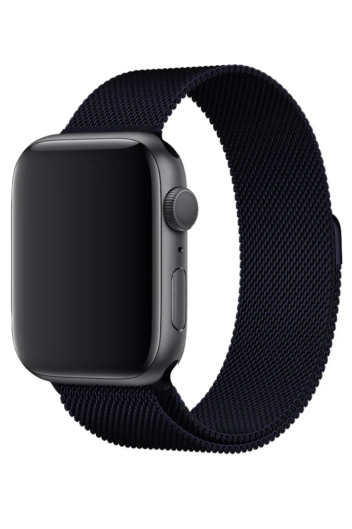 Apple Watch Metallic Band Milanese Dark Blue