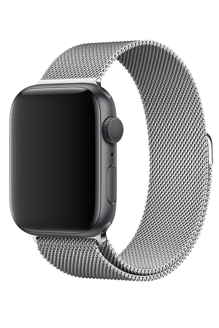 Apple Watch Metallic Band Milanese Silver