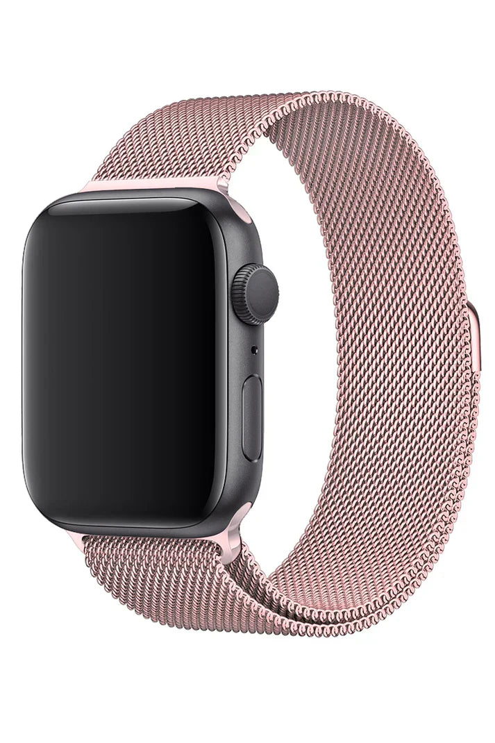 Apple Watch Metallic Band Milanese Sand Pink