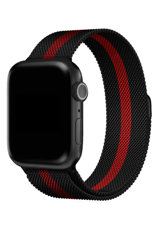 Apple Watch Metallic Band Milanese Racing Red