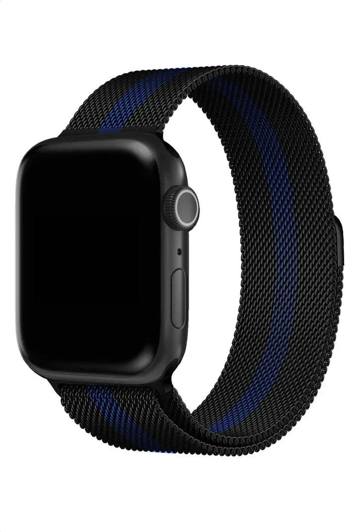 Apple Watch Metallic Band Milanese Racing Blue