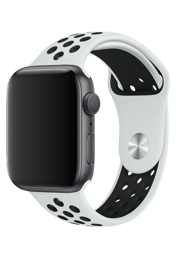 Apple Watch Silicone Band Sport White Black