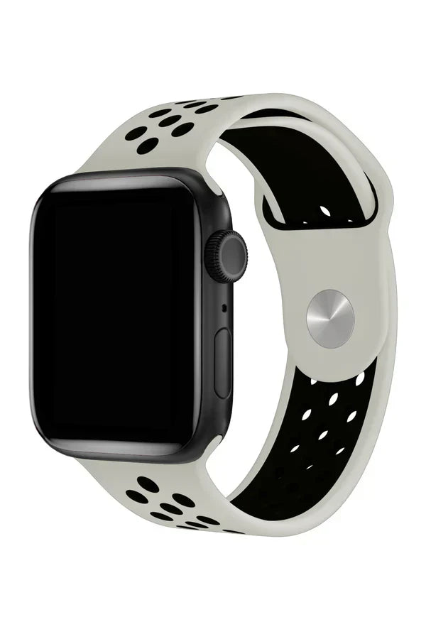 Apple Watch Silicone Band Sport Gray Black