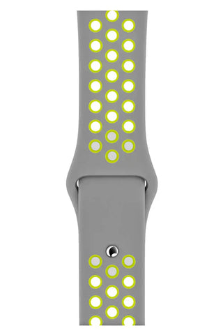 Apple Watch Silicone Band Sport Gray Green