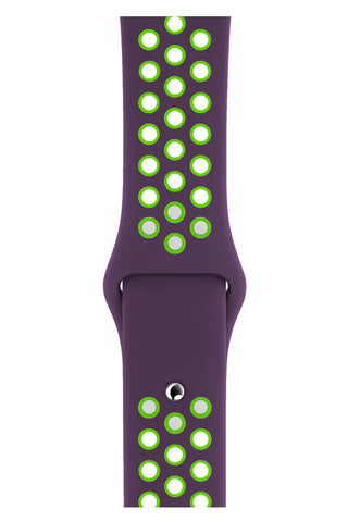 Apple Watch Silicon Band Sport Purple Green