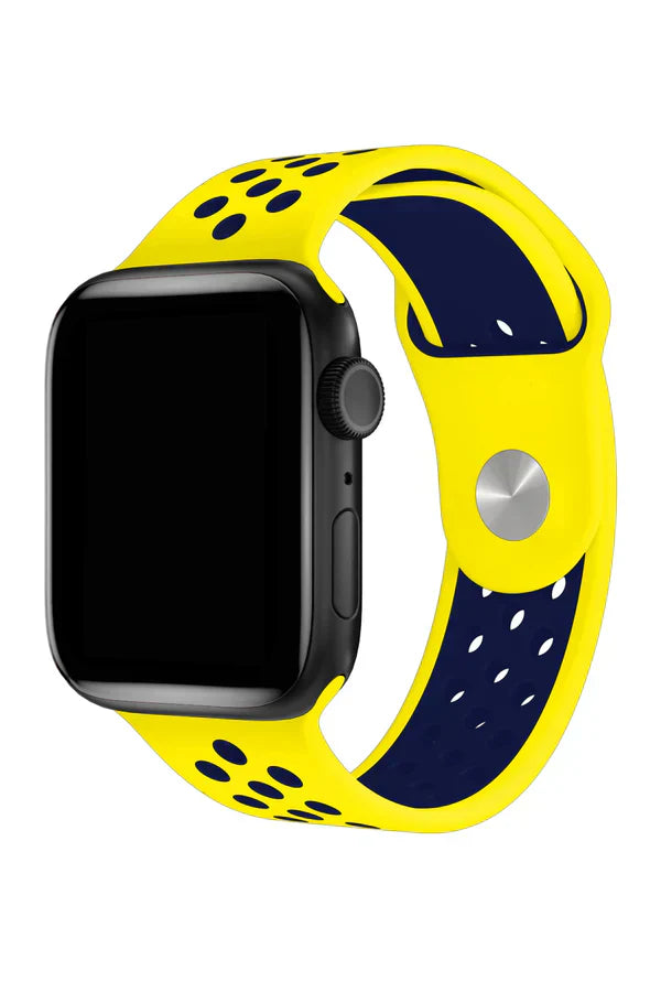 Apple Watch Silicone Band Sport Yellow Lacivert