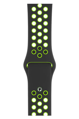 Apple Watch Silicone Band Sport Black Green