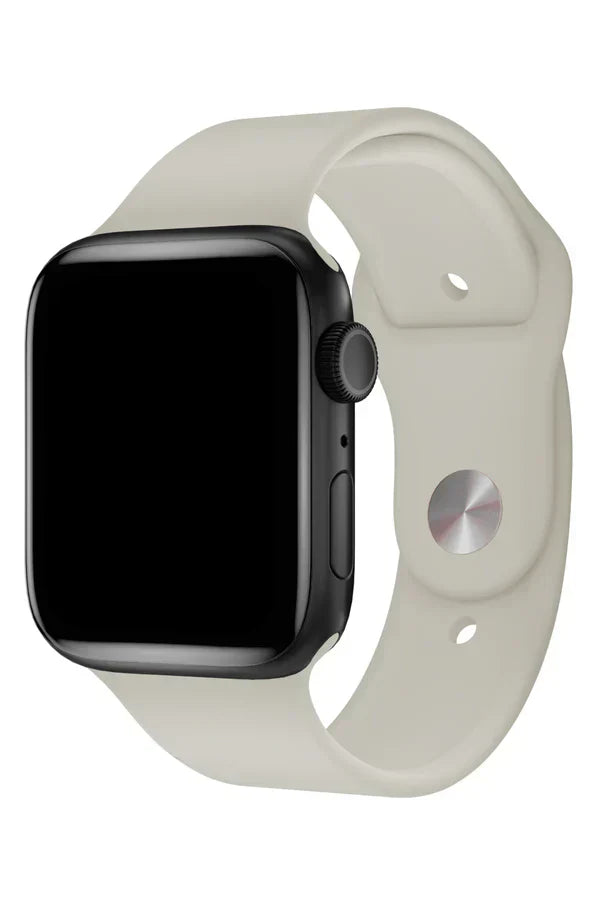 Apple Watch Silicone Band Clasic Beige White