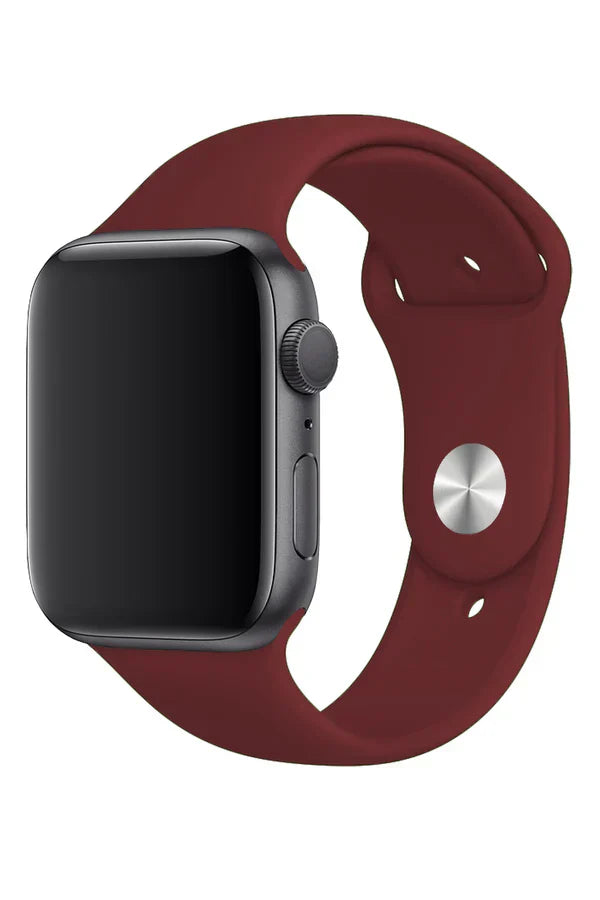 Apple Watch Silicone Band Clasic Claret Red