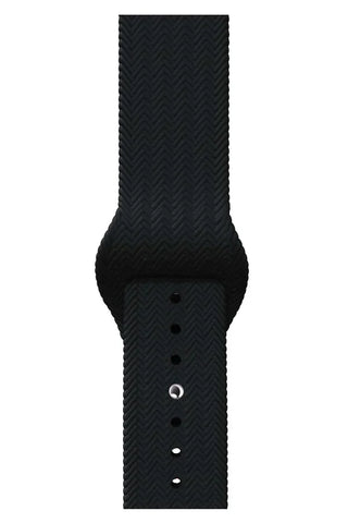 Apple Watch Silicone Band Wave Black