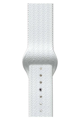 Apple Watch Silicone Band Wave White