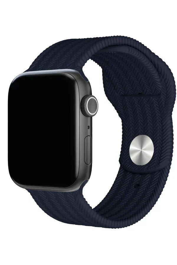 Apple Watch Silicone Band Wave Navy Blue