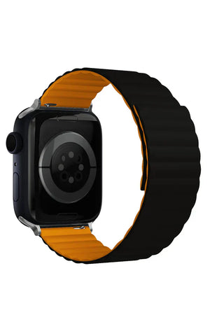 Apple Watch Silicone Band Louis Black Orange