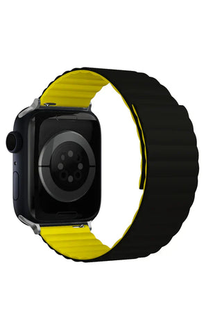 Apple Watch Silicone Band Louis Black Yellow