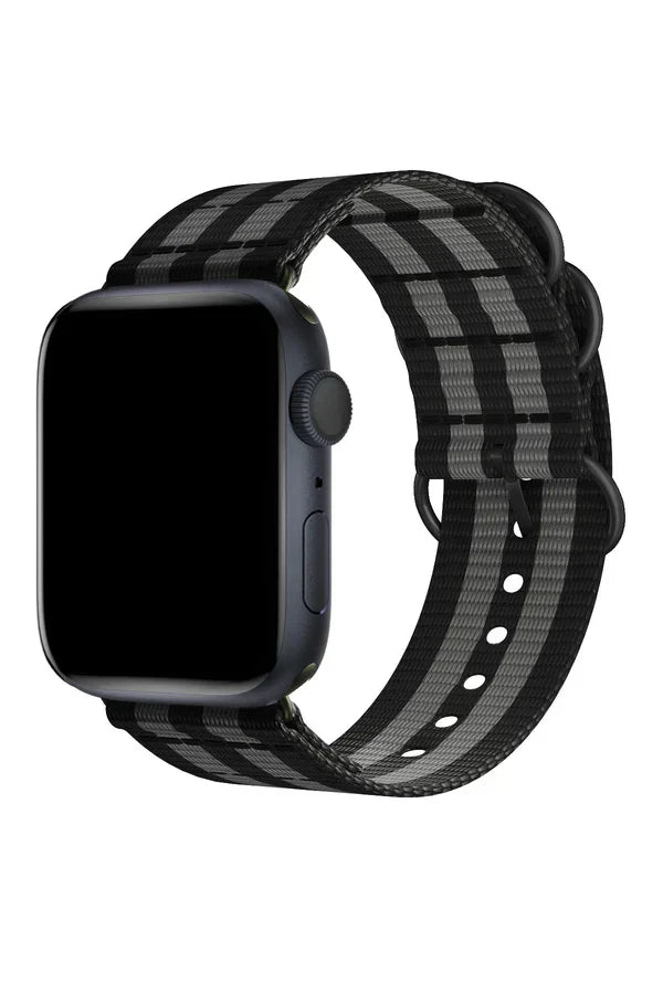 Apple Watch Nylon Band Echo Black Gray