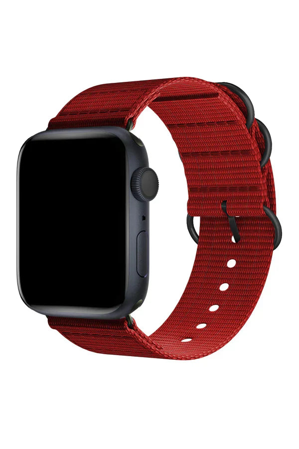 Apple Watch Nylon Band Echo Red