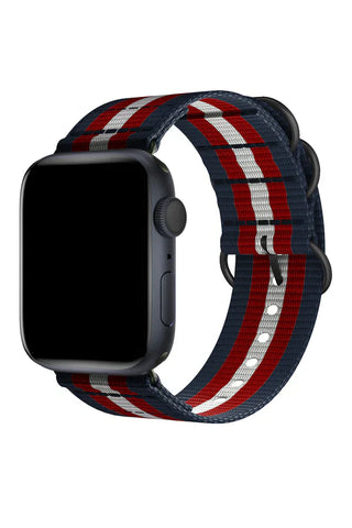 Apple Watch Nylon Band Echo Blue Red White