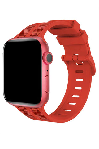 Apple Watch Silicone Band Linea Red