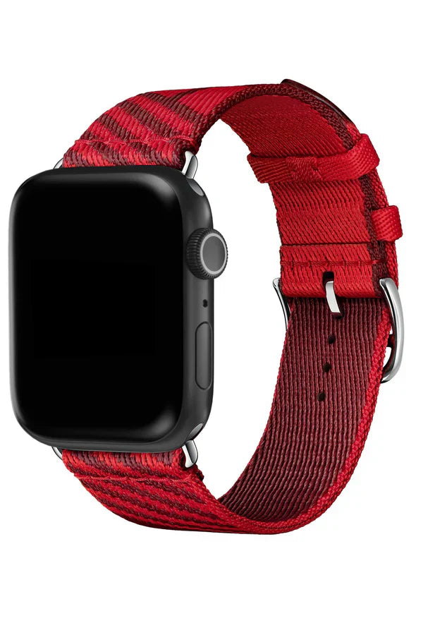 Apple Watch Nylon Band Monarch Crimson