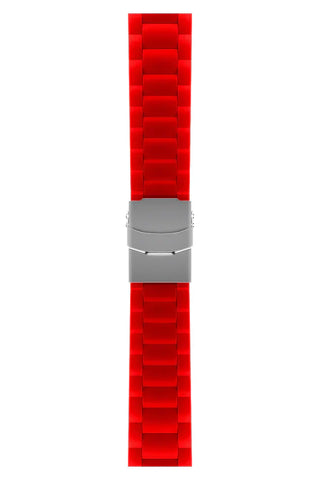 Apple Watch Silicone Band Buckle Red