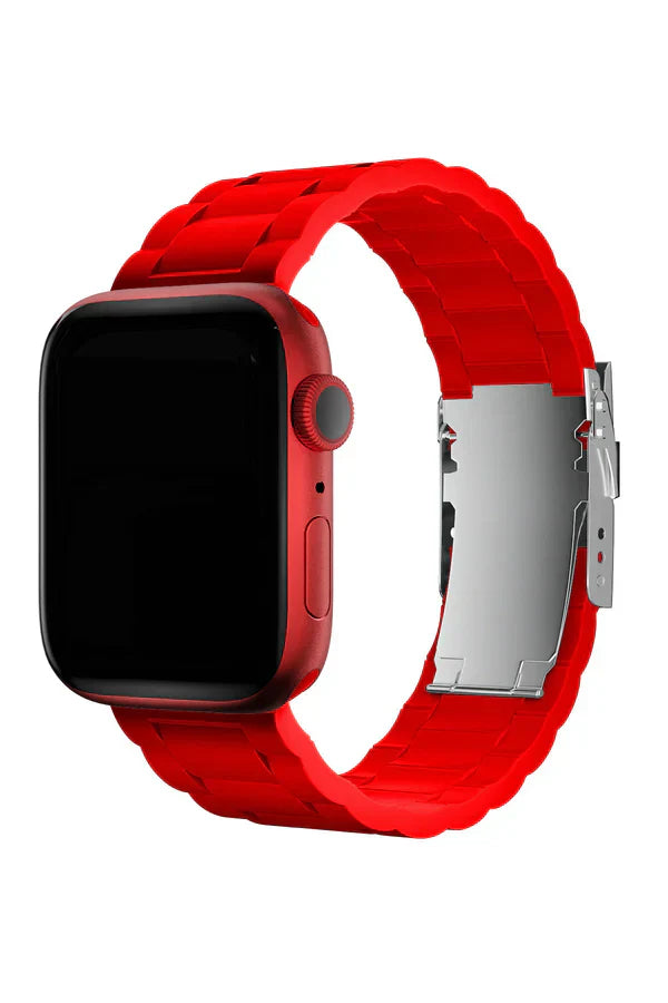 Apple Watch Silicone Band Buckle Red