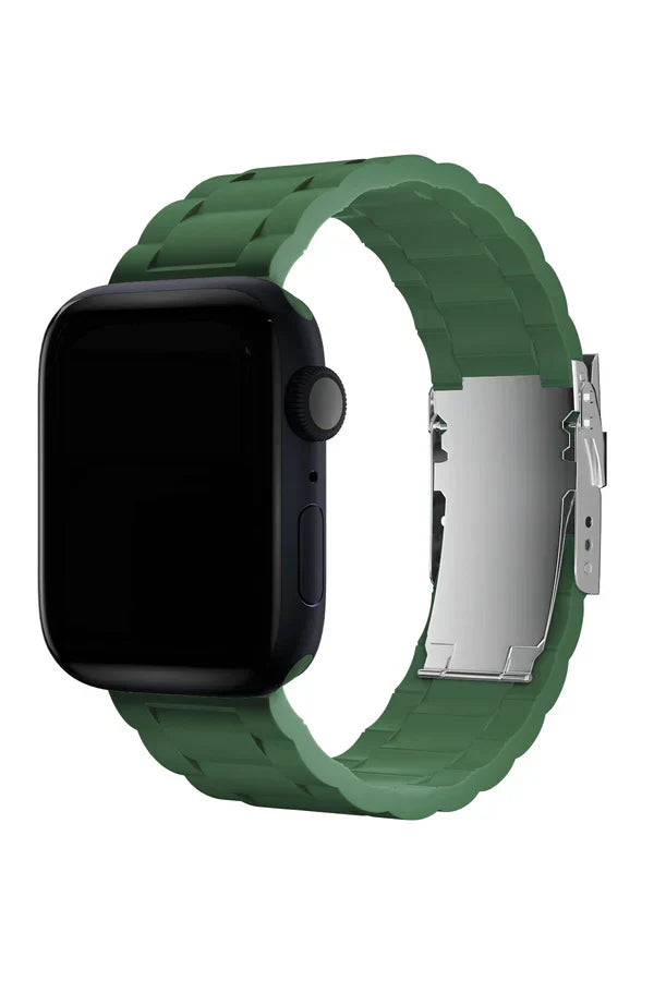 Apple Watch Silicone Band Buckle Green