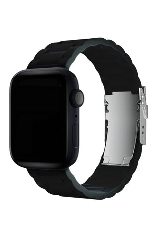 Apple Watch Silicone Band Buckle Black