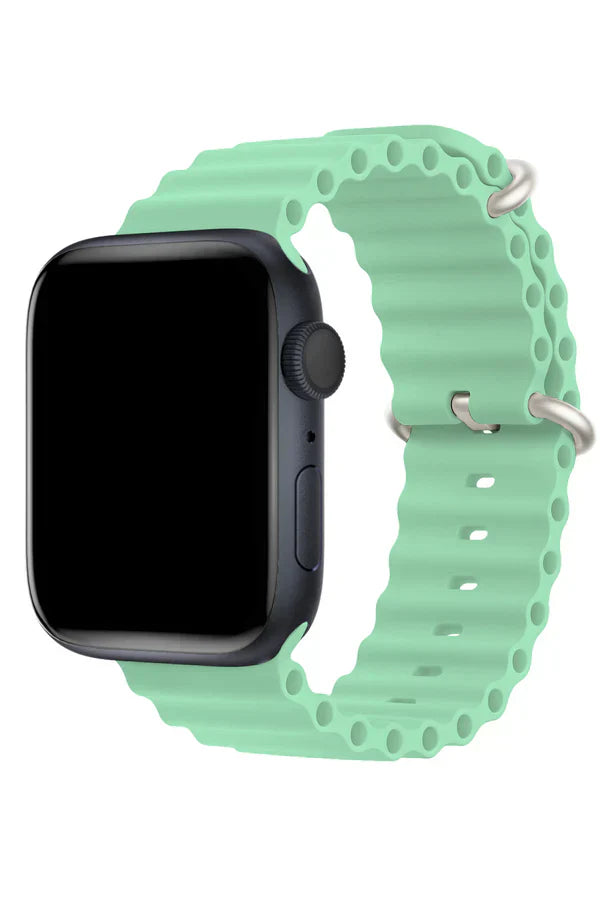 Apple Watch Silicone Band Ocean Aqua