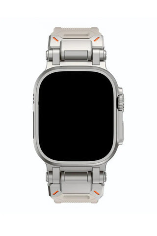 Apple Watch Silicone Band Defender Argent